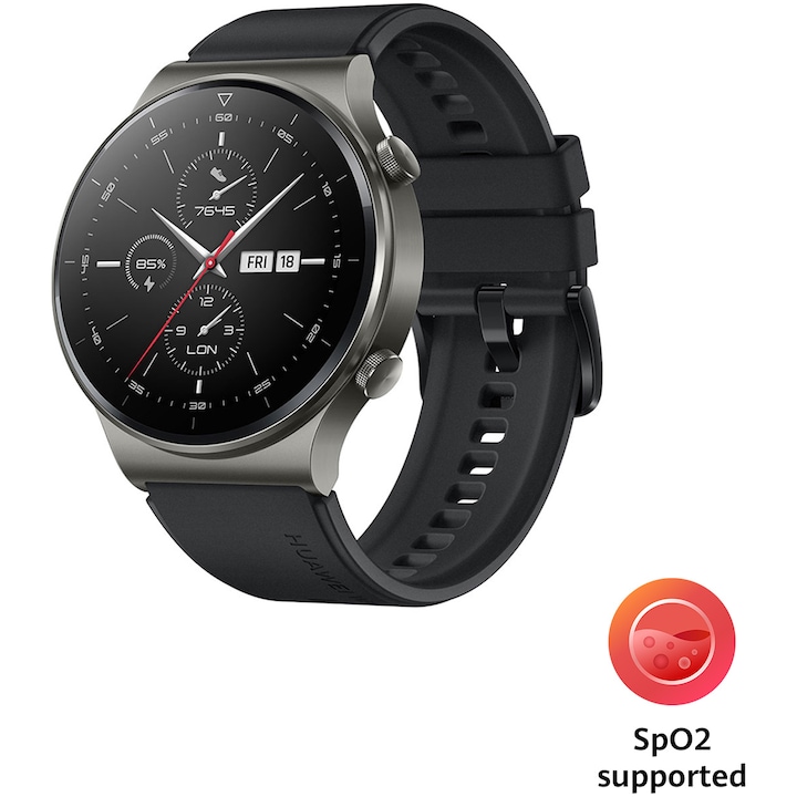 Huawei Watch GT 2 Pro, éjfekete