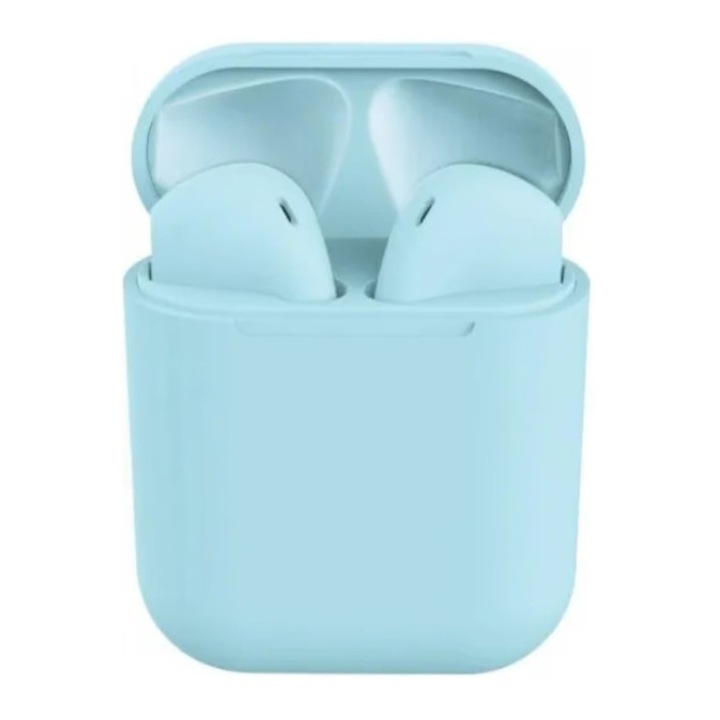 Casti fara fir, Tehnologia JR, In Ear, Touch Control, Albastru deschis