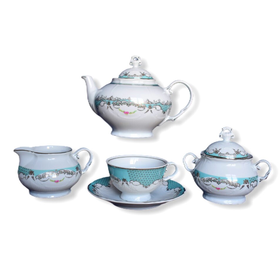 Serviciu Ceai 15 Piese, Vicomte Azzurro, 210ml