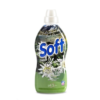 Balsam concentrat de rufe Soft essenza stella alpina 30 spalari 750ml Balsam concentrat de rufe Soft essenza stella alpina 30 spalari 750ml