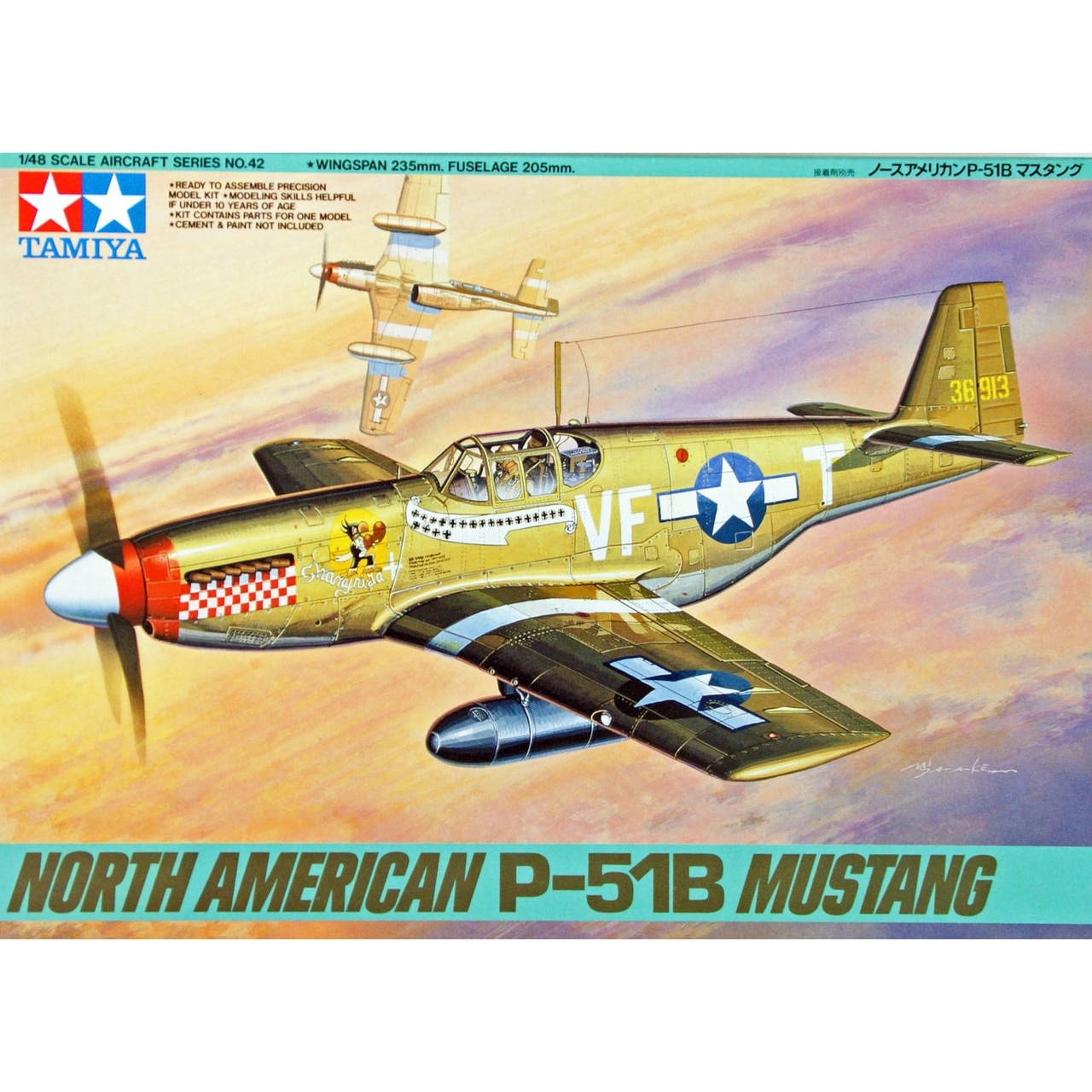 Macheta Aeromodele De Construit Tamiya North American P-51B Mustang 1: ...