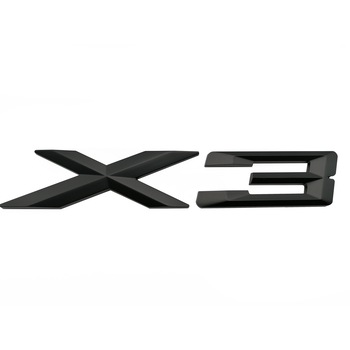 Emblema Scris ABS Negru Mat Hayon BMW X3 E83 F25 Emblema Scris ABS Negru Mat Hayon BMW X3 E83 F25