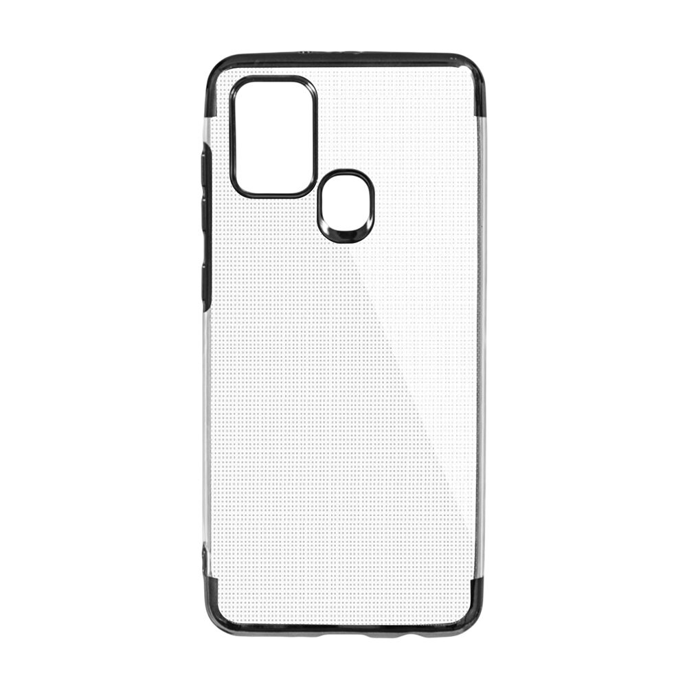 Husa Silicon Elektro Glitter pentru Samsung Galaxy A21s, Negru