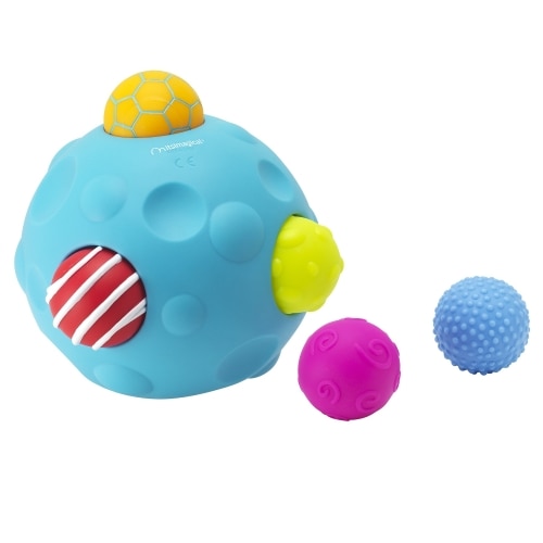Set de bile incorporabile pentru copii Meteorite Ball Bbfitness Imaginarium, 6 bile in 1cu reliefuri, texturi si culori diferite