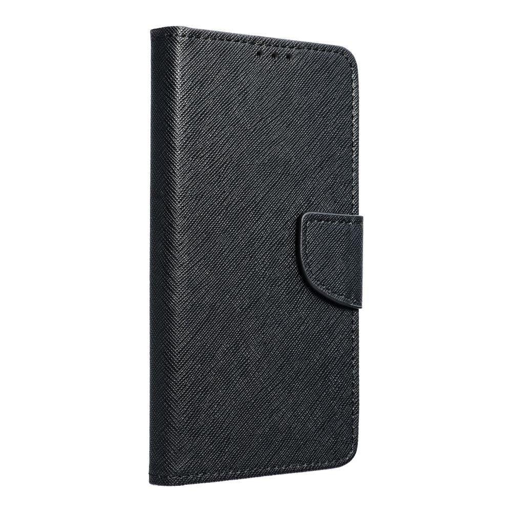 Husa de telefon compatibila cu Samsung Galaxy S25 FE 5G, tip carte, cu suport pentru carduri bancare, inchidere magnetica, negru, Fancy