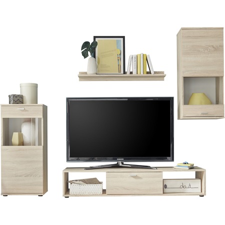 Living Cena, 203x190x38 cm, 4 piese, culoare Sonoma