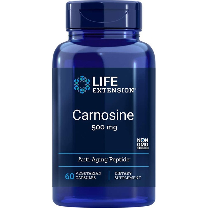 Life Extension Carnosine 500mg, 60 Vegetarian Capsules