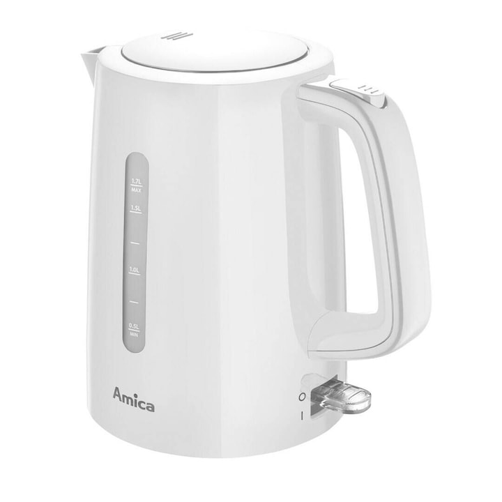 Fierbator electric Adler AD 1347, 2200W, 1,5 l, sistem de protectie STRIX, capac detasabil, otel inoxidabil negru