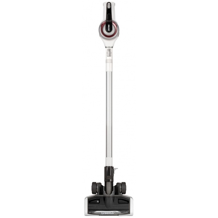Вертикална прахосмукачка MPM GreenGO 4.0 MOD-35, Без торба, Капацитет 1 л, 220 W, Черна/Бяла