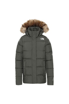 The North Face, Jacheta cu umplutura de puf, cu aspect matlasat Gotham, Verde feriga/Maro The North Face, Jacheta cu umplutura de puf, cu aspect matlasat Gotham, Verde feriga/Maro