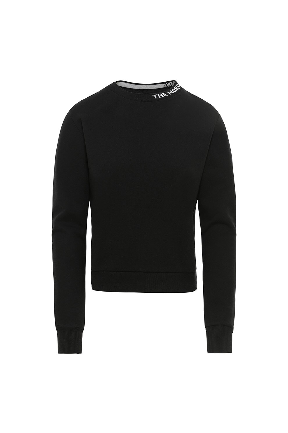 The North Face, Bluza sport cu decolteu la baza gatului si detaliu logo, Negru