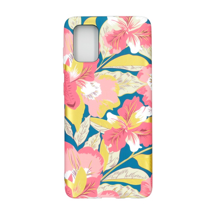 Husa protectie spate cu motiv floral, Luxo M12, pentru Samsung Galaxy S20 Plus