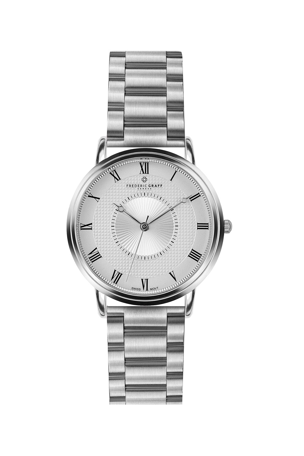 Frederic Graff, Ceas de otel inoxidabil Swiss Movement, Argintiu