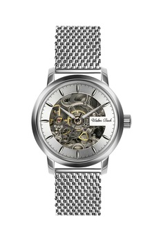 Walter Bach, Ceas automatic cu mecanism vizibil, Argintiu Walter Bach, Ceas automatic cu mecanism vizibil, Argintiu