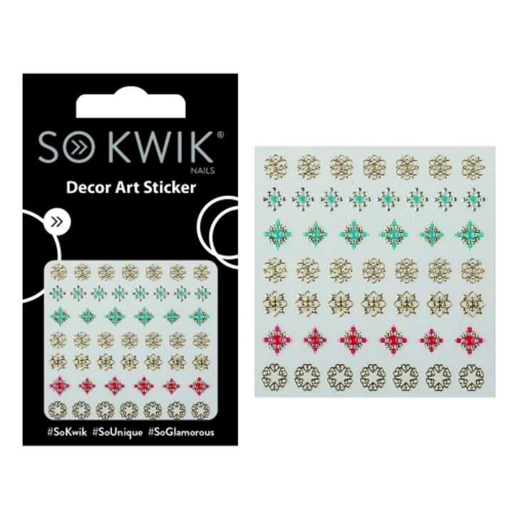 Ornamente Unghii, Nail Art Sticker, Sokwik, Jewel, 252