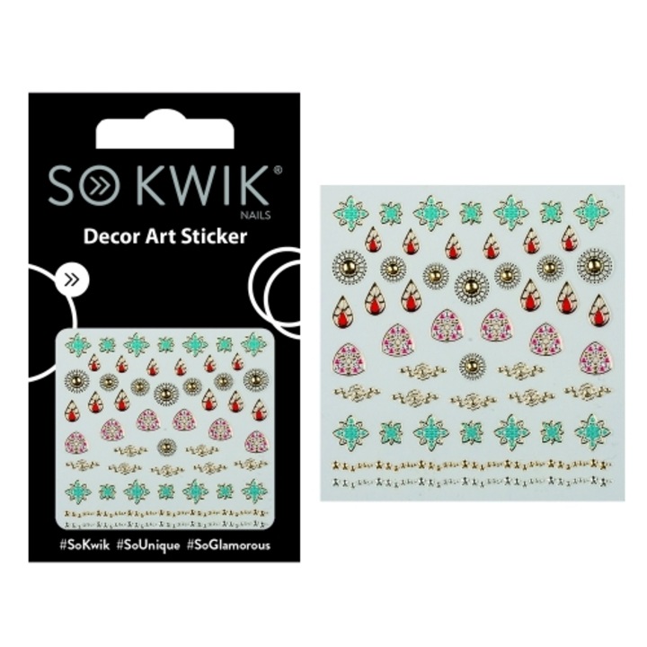 Ornamente Unghii, Nail Art Sticker, Sokwik, Jewel, 253