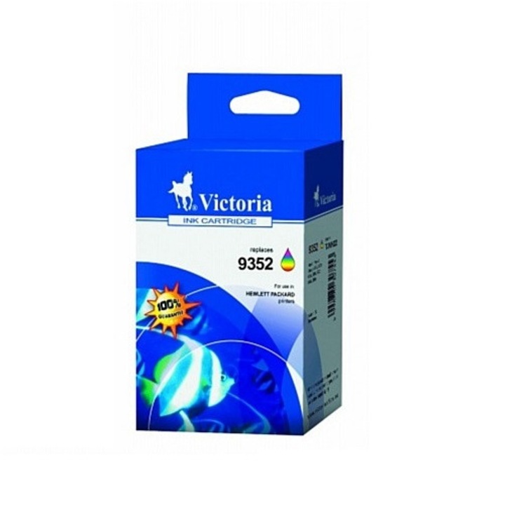 C9352CE Tintapatron DeskJet 3920, 3940, D2300 nyomtatókhoz, VICTORIA 22xl, színes, 12ml