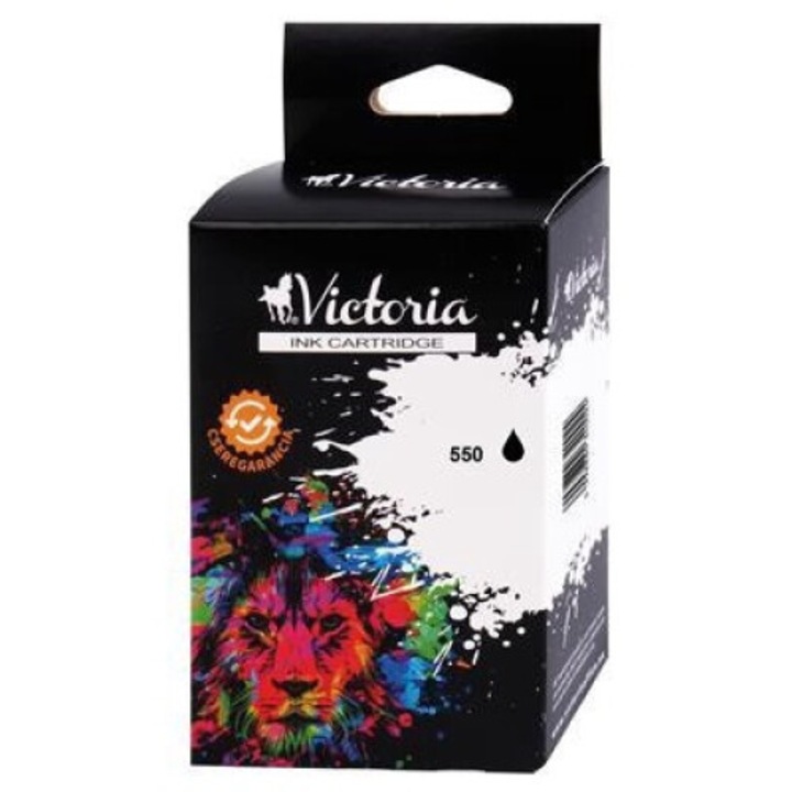 PGI-550 Tintapatron Pixma iP7250, MG5450, MG6350 nyomtatókhoz, VICTORIA, fekete, 22ml