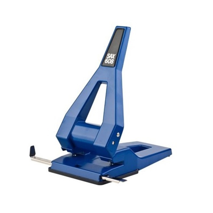 Перфоратор, висока производителност, два отвора, 65 страници, SAX "608", син