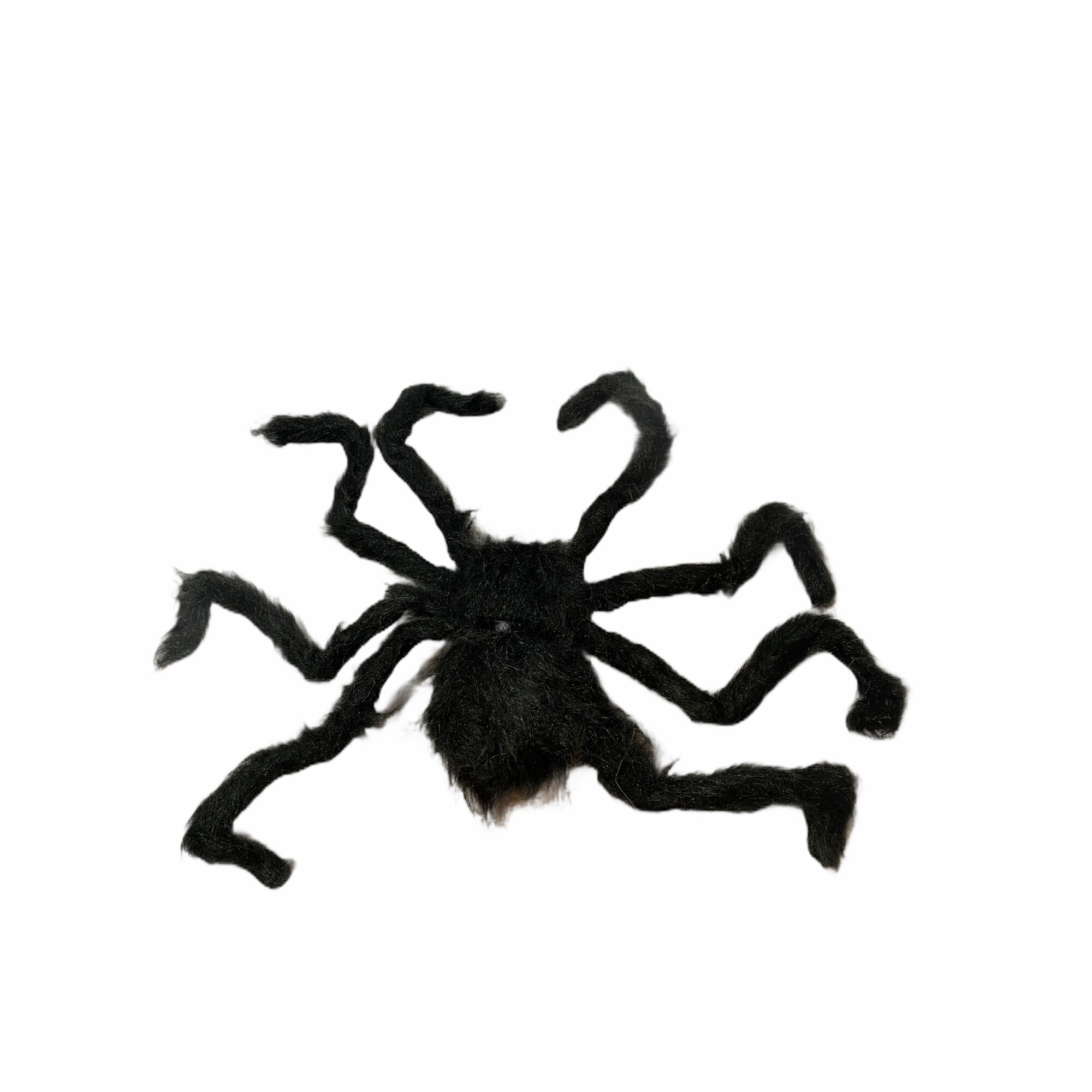 Paianjen urias cu puf pentru Halloween, Plastic, Negru, 60cm