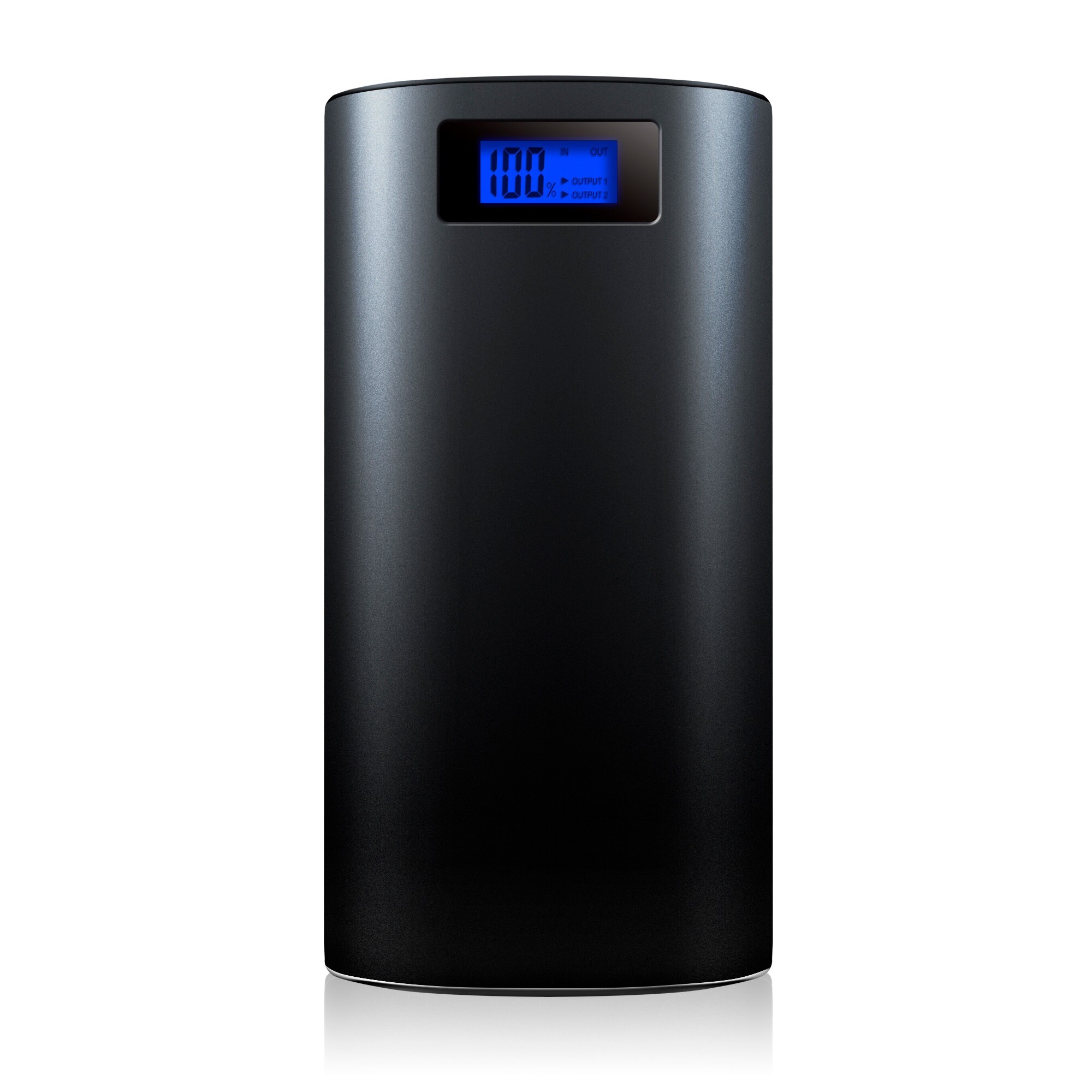 Power bank negru, 20000mAh, max 2.1A, display cu procent baterie
