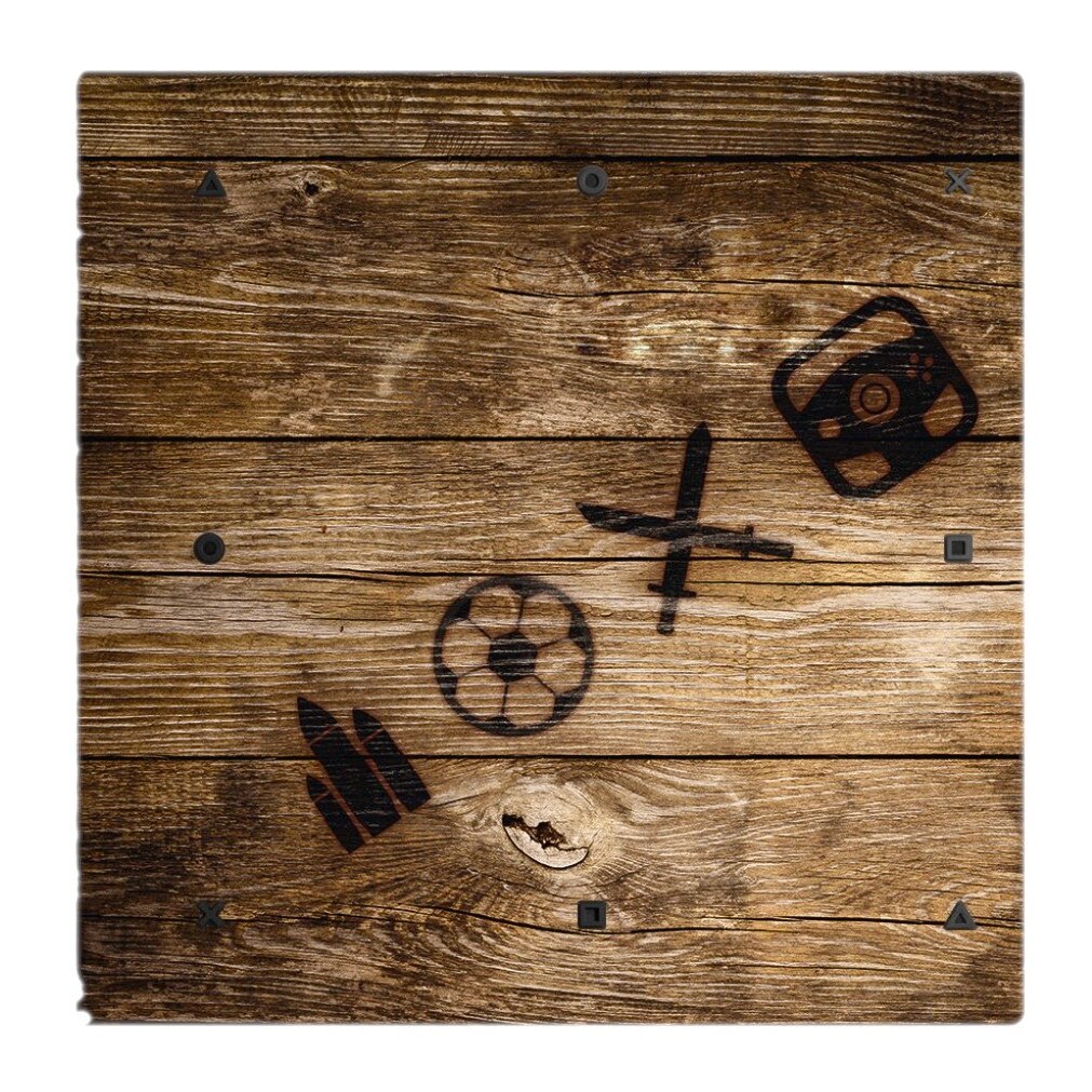 Sticker Decorativ Hama 54465, imitatie Lemn pentru PS4