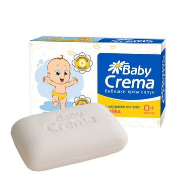 Sapun hidratant bebelusi Baby Crema, Musetel, 75 g Sapun hidratant bebelusi Baby Crema, Musetel, 75 g