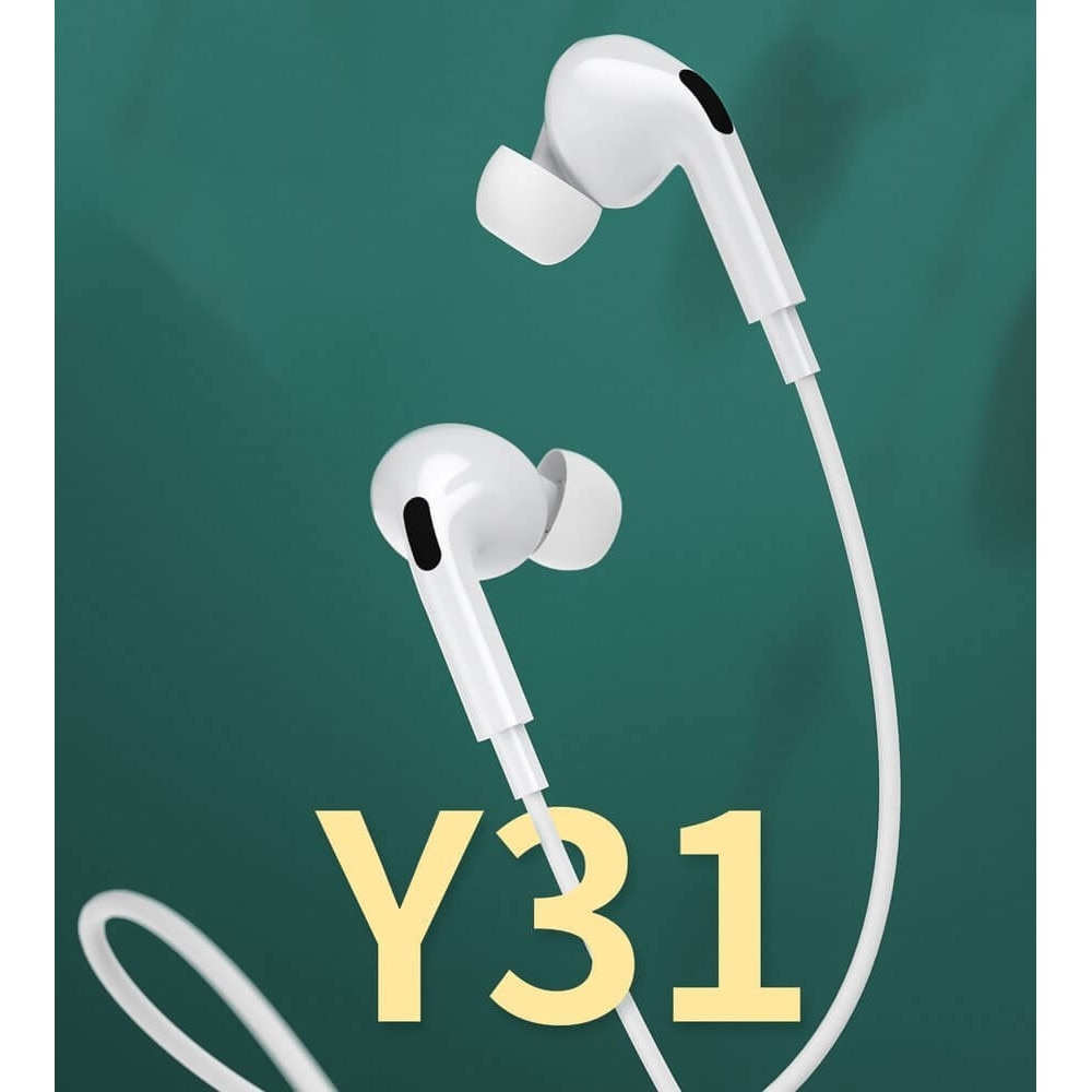 Casti Stereo Remax Wk Design Cu Mufa Lightning Compatibile Cu iPhone, Albe - Y31