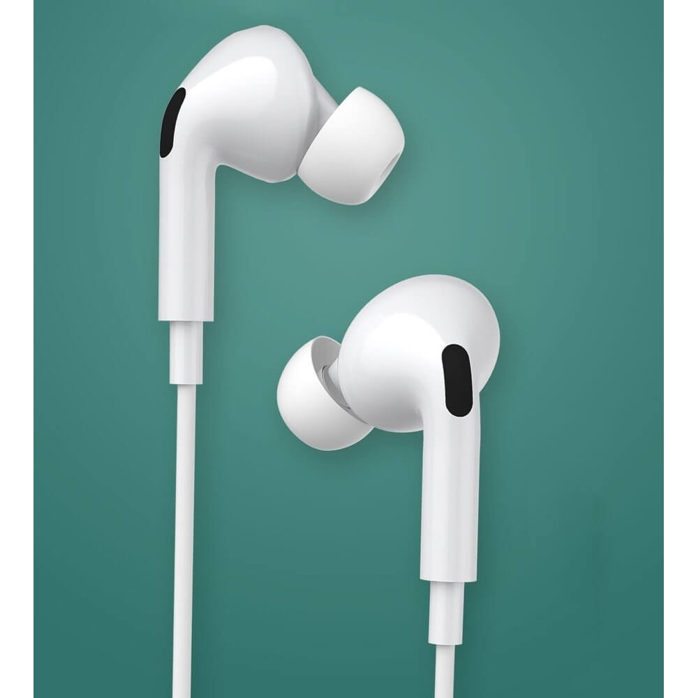 Casti Stereo Remax Wk Design Cu Mufa Lightning Compatibile Cu iPhone, Albe - Y31