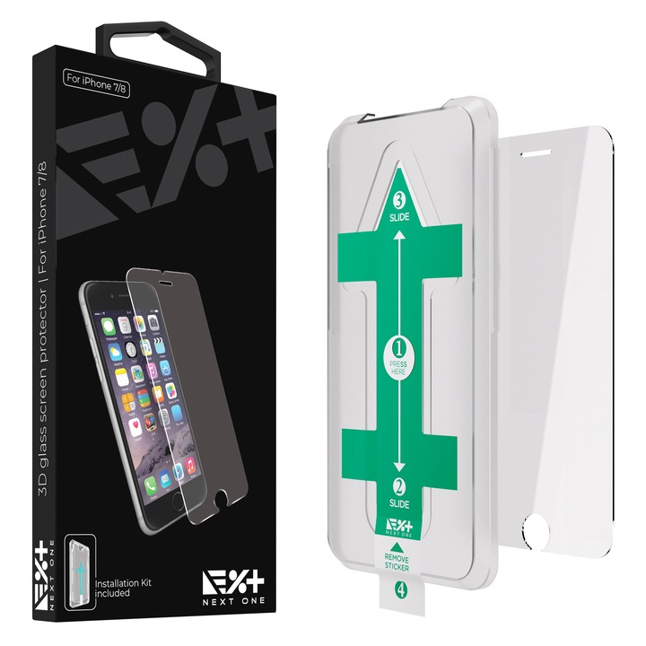 Folie de protectie din sticla NEXT ONE pentru iPhone 7/8