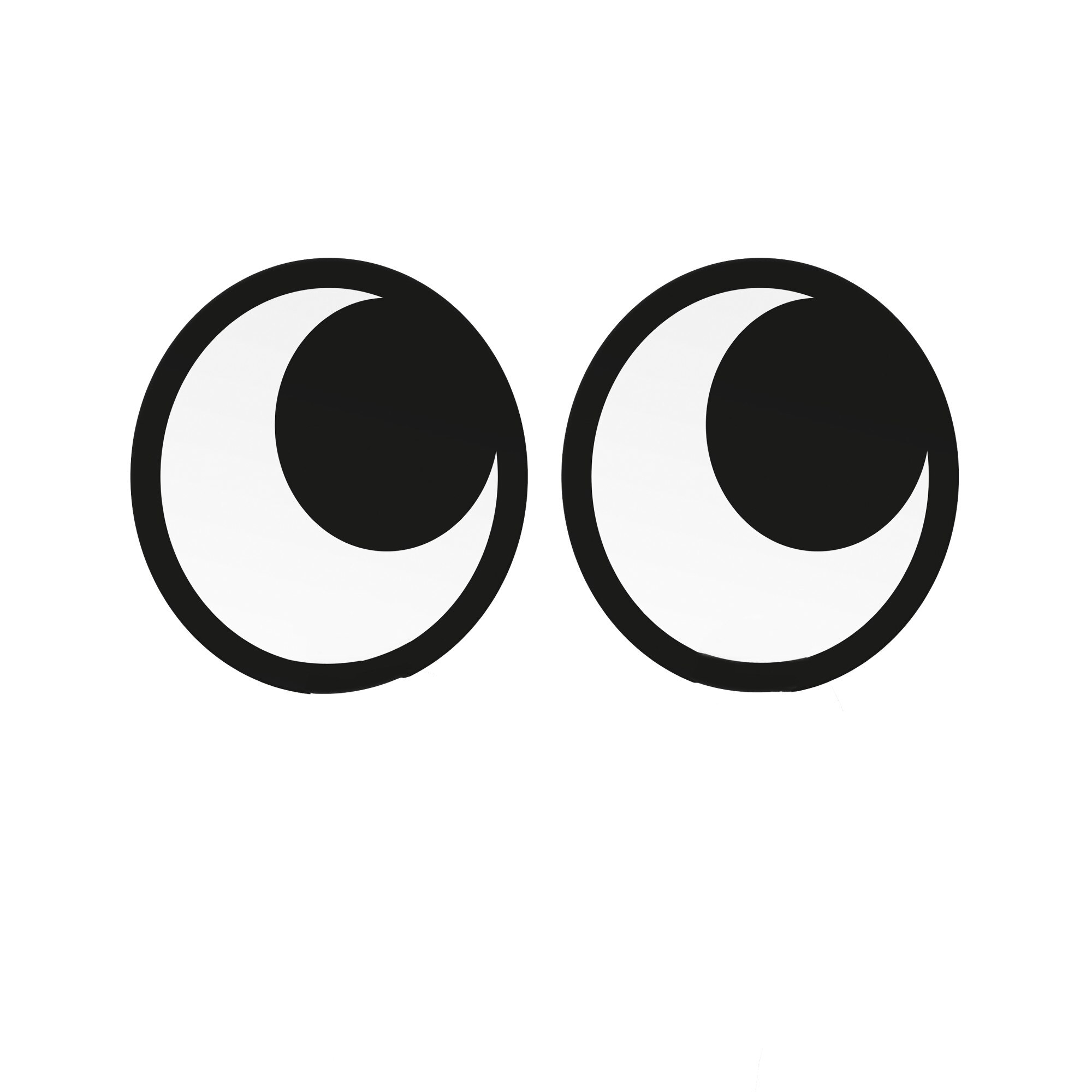 Magneti de frigider, Googly Eyes, set de 2, Mustard, 9.5 x 10.4 cm