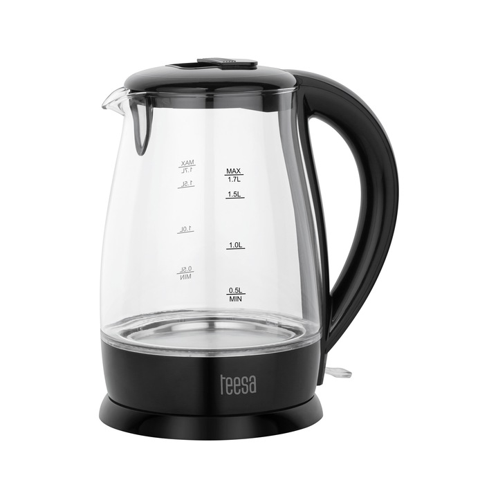 Teesa TSA1511B Vezeték nélküli vízforraló, 1.7 l, fekete