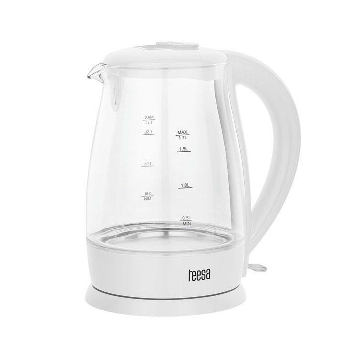 Teesa TSA1511W vezeték nélküli elektromos vízforraló, 1.7 liter, fehér