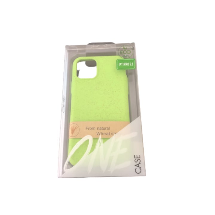 zerowaste iphone 11 pro 5.8 természetes alapanyagú tok zöld