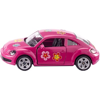 Automacheta metalica Volkswagen Beetle roz cu floricele SIKU 1488 Automacheta metalica Volkswagen Beetle roz cu floricele SIKU 1488
