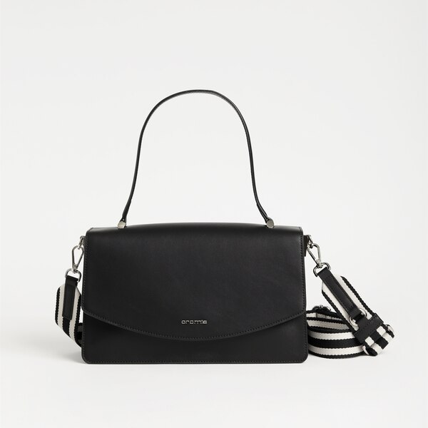 Geanta de mana Cromia, eleganta, din piele naturala, 1404667, negru