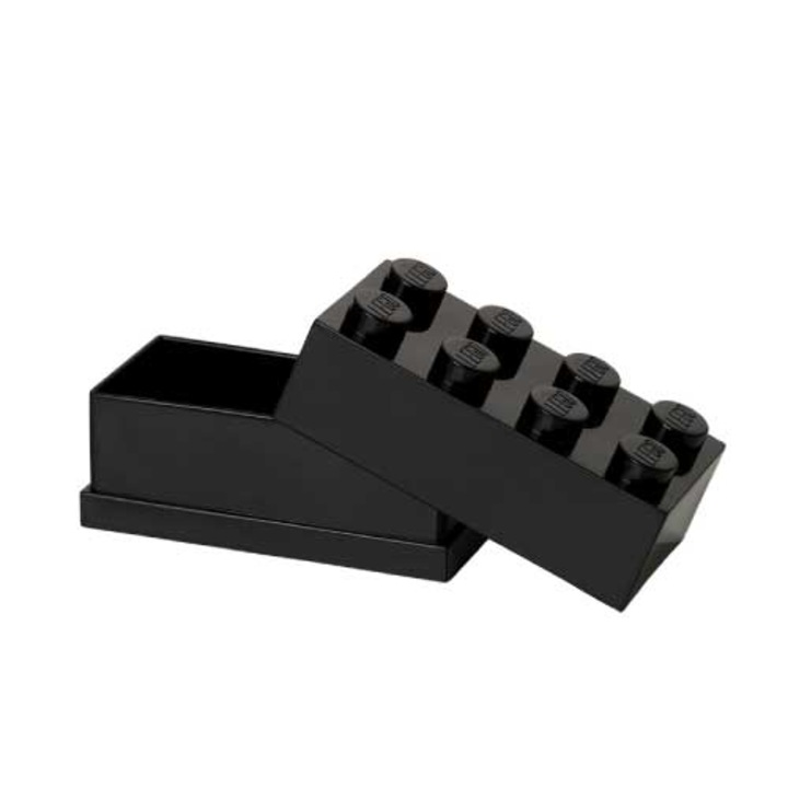 Mini cutie depozitare LEGO 2x4 negru