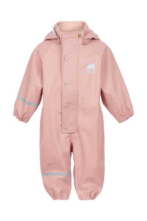 CeLaVi, Salopeta impermeabila si rezistenta la vant cu gluga si mansete elastice, Roz