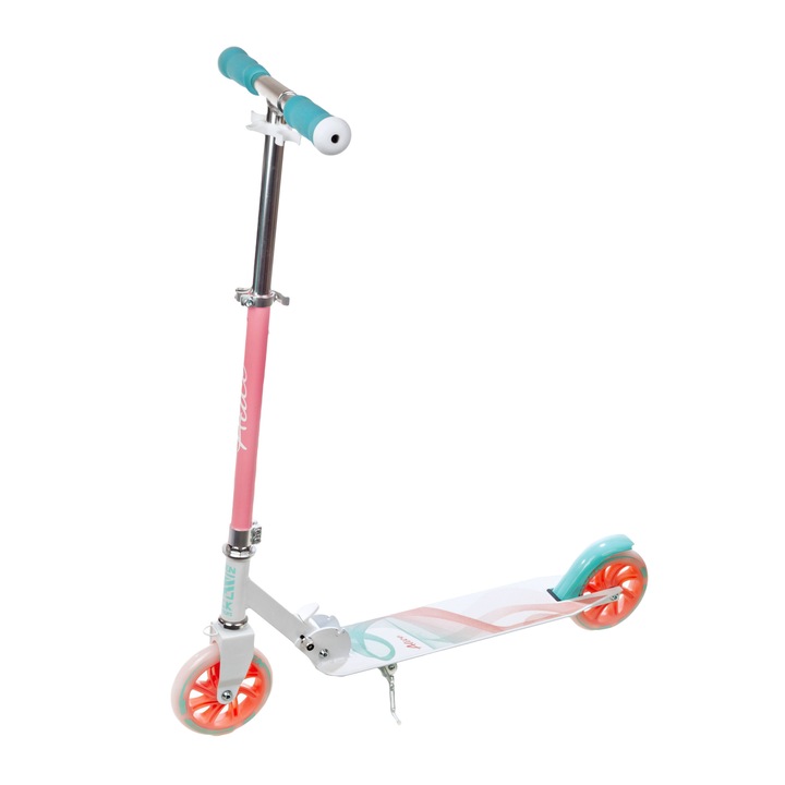 Raven Alice Pink Roller, Összecsukható, 145 mm, LED kerekekkel, Rózsaszín