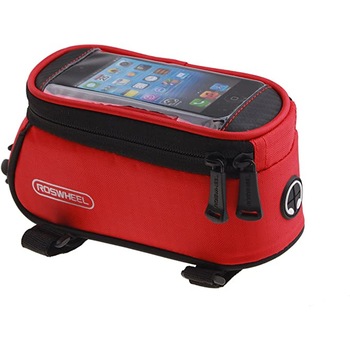 Borseta bicicleta Roswheel cu husa telefon impermeabila, rosie, pentru telefoane pana in 4.8 inch, cablu jack 3.5 mm inclus, montare pe cadru , 1.2 L Borseta bicicleta Roswheel cu husa telefon impermeabila, rosie, pentru telefoane pana in 4.8 inch, cablu jack 3.5 mm inclus, montare pe cadru , 1.2 L