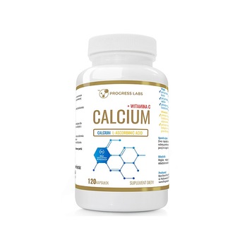Supliment alimentar Calciu + vitamina C Progress Labs, 120 capsule Supliment alimentar Calciu + vitamina C Progress Labs, 120 capsule