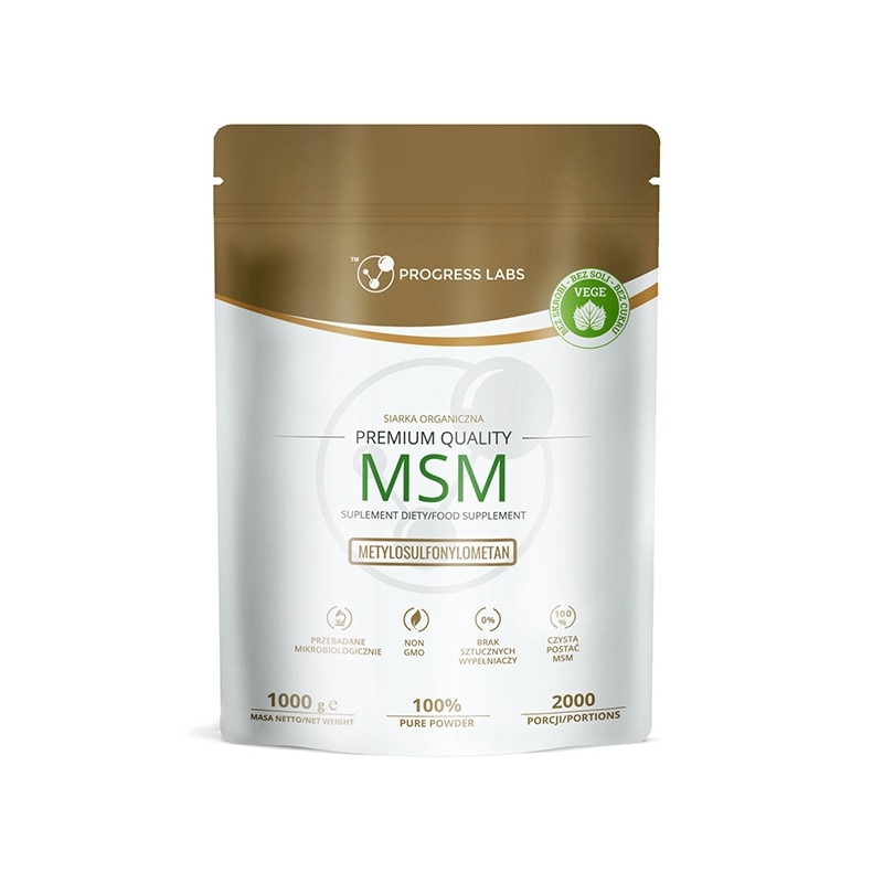 Supliment alimentar MSM Progress Labs, 1000 g pudra