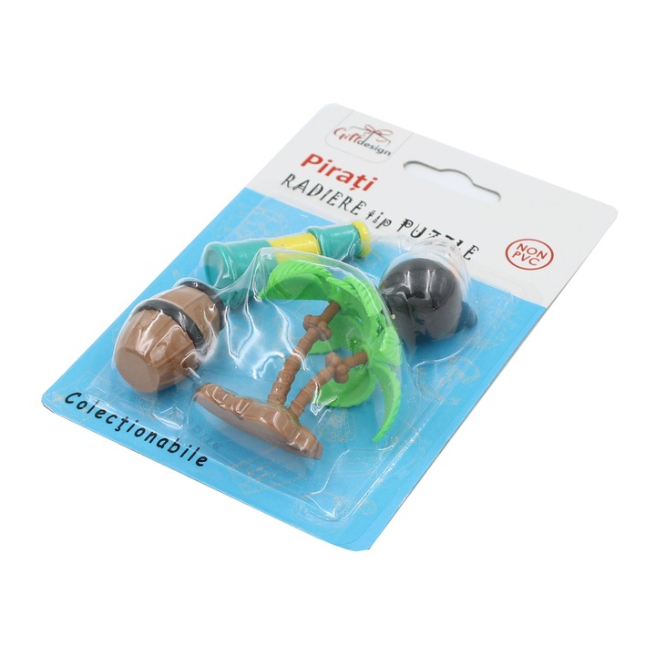 Комплект колекционерски гумички, тип пъзел, Barrel Pirates