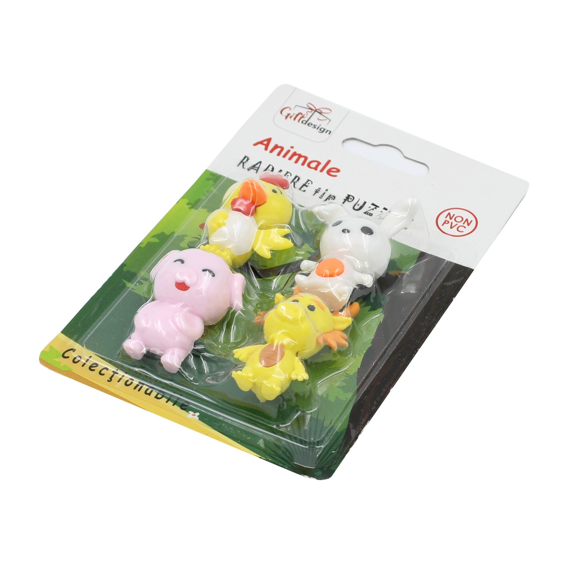 Set radiere colectionabile, tip puzzle, Animale Purcelus