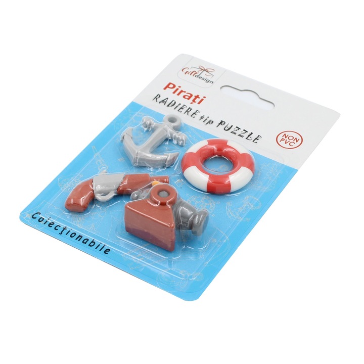 Комплект колекционерски гумички, тип пъзел, Pistol Pirates