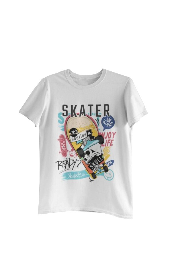Tricou cu imprimeu King Skater