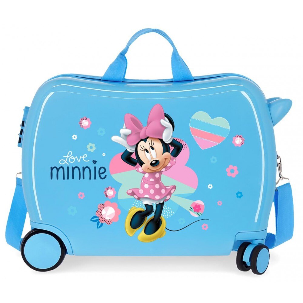 Valiza calatorie ABS 50 cm Love Minnie albastru