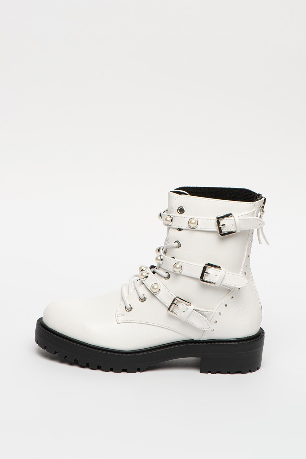 Bullboxer, Ghete de piele ecologica, Alb, 41