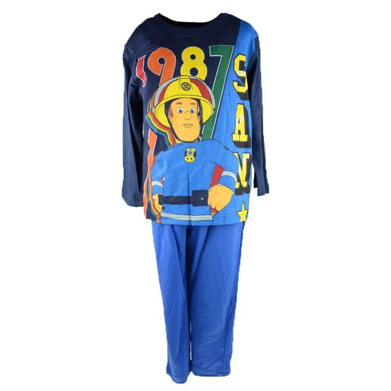 Pijama pentru baieti Sun City Pompierul Sam TH2086A, Albastru