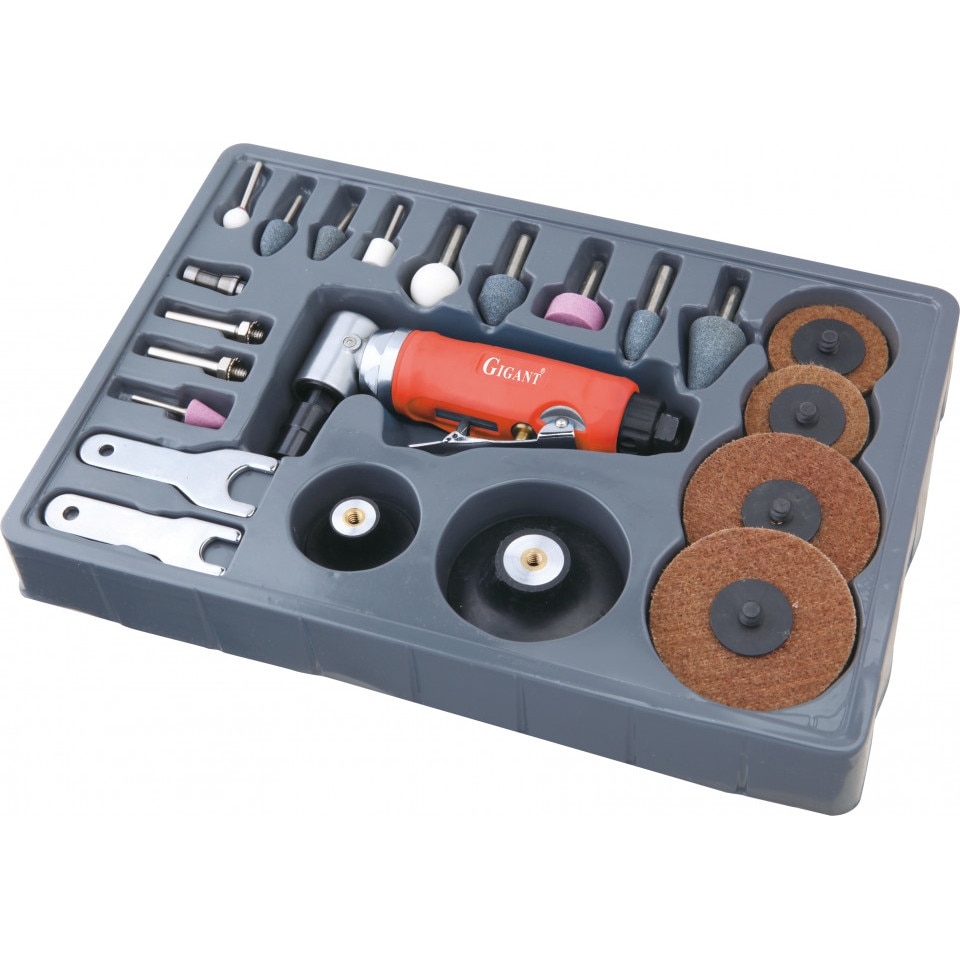 Polizor pneumatic 20000rpm 3-6mm 23 elemente Giant GT-039